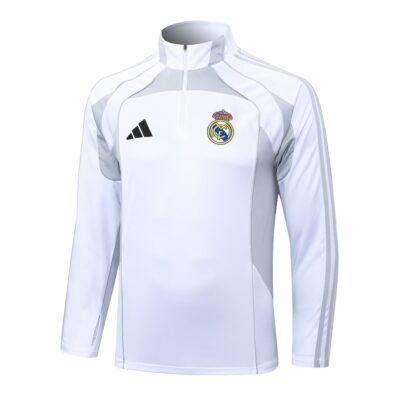 Alternative view of Real Madrid Training Suit 2025 2026 White Grey