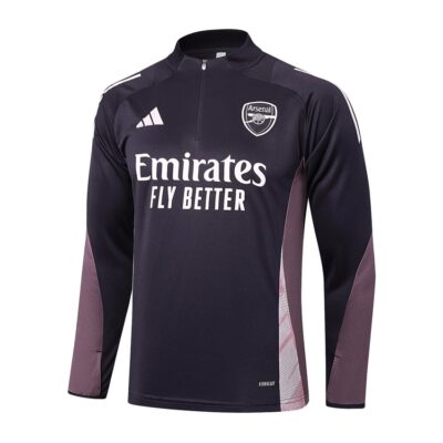 Alternative view of Real Madrid Training Tracksuit 2024 2025 Black Red