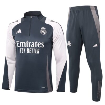 Real Madrid Training Tracksuit 2024 2025 Black White