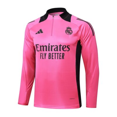 Alternative view of Real Madrid Training Tracksuit 2024 2025 Dark Pink