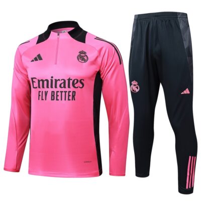 Real Madrid Training Tracksuit 2024 2025 Dark Pink