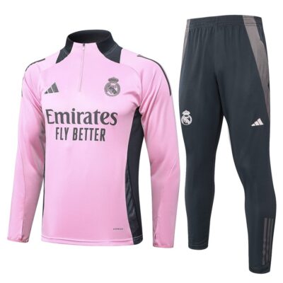 Real Madrid Training Tracksuit 2024 2025 Light Pink