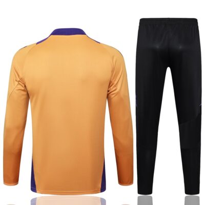 Real Madrid Training Tracksuit 2024 2025 Orange - Image 4