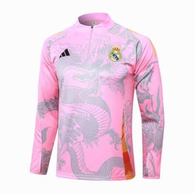 Alternative view of Real Madrid Training Tracksuit 2024 2025 Pink Dragon