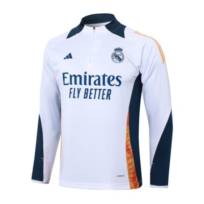 Alternative view of Real Madrid Training Tracksuit 2024 2025 White