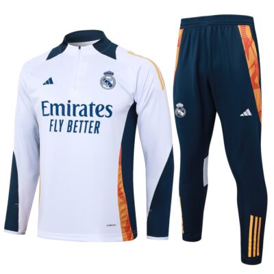 Real Madrid Training Tracksuit 2024 2025 White