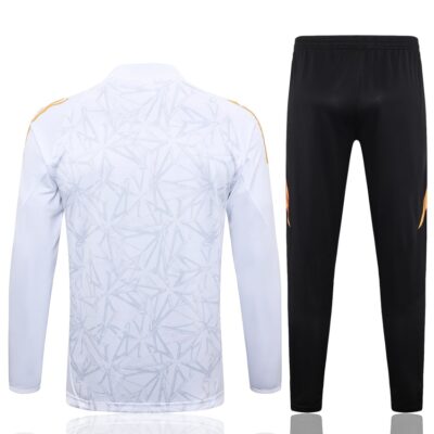 Real Madrid Training Tracksuit 2024 2025 White Pattern - Image 4