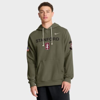 Stanford Cardinal 2025 Military Appreciation Dri-FIT Hoodie - Olive
