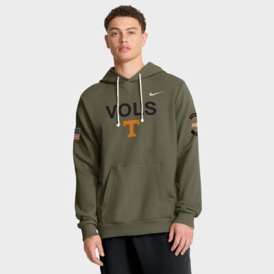 Tennessee Volunteers 2025 Military Appreciation Dri-FIT Hoodie - Olive