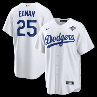 Tommy Edman Los Angeles Dodgers 2025 World Series Home Replica Player Jersey - White