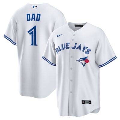 Toronto Blue Jays #1 Dad Home Replica Jersey - White