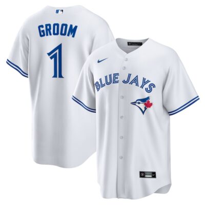 Toronto Blue Jays #1 Groom Home Replica Jersey - White