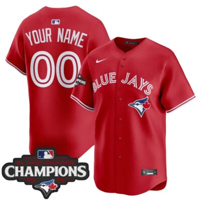 Toronto Blue Jays 2025 AL East Division Champions Vapor Premier Limited Custom Jersey - Red