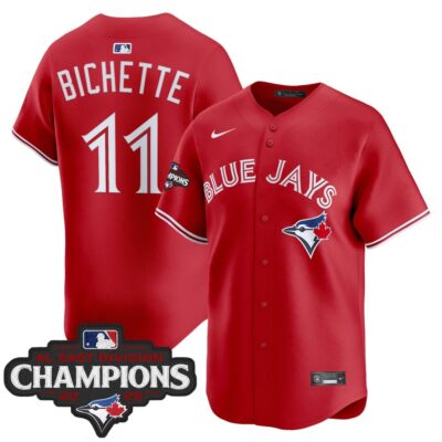 Toronto Blue Jays 2025 AL East Division Champions Vapor Premier Limited Jersey - Red Bo Bichette