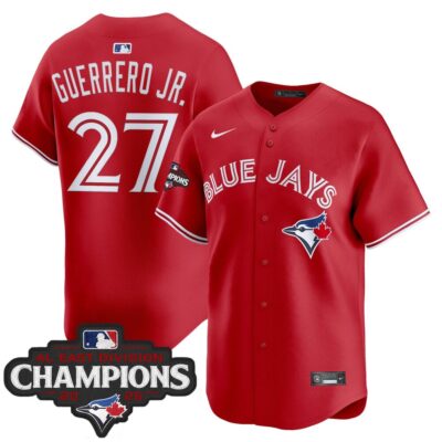 Toronto Blue Jays 2025 AL East Division Champions Vapor Premier Limited Jersey - Red Vladimir Guerrero Jr.