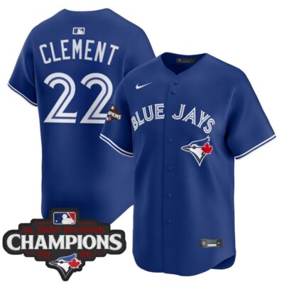 Toronto Blue Jays 2025 AL East Division Champions Vapor Premier Limited Jersey - Royal Ernie Clement