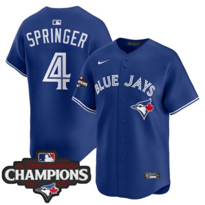 Toronto Blue Jays 2025 AL East Division Champions Vapor Premier Limited Jersey - Royal George Springer