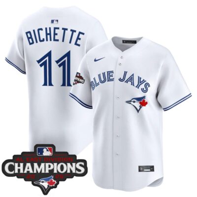 Toronto Blue Jays 2025 AL East Division Champions Vapor Premier Limited Jersey - White Bo Bichette
