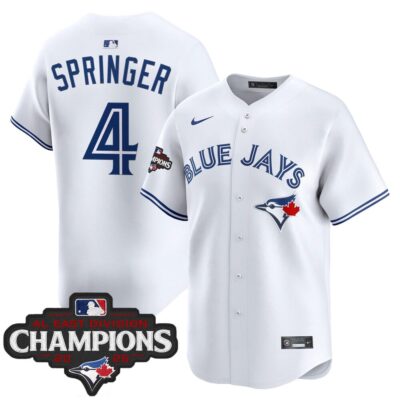 Toronto Blue Jays 2025 AL East Division Champions Vapor Premier Limited Jersey - White George Springer
