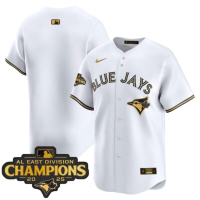 Toronto Blue Jays 2025 AL East Division Champions Vapor Premier Limited Jersey - White Gold Team