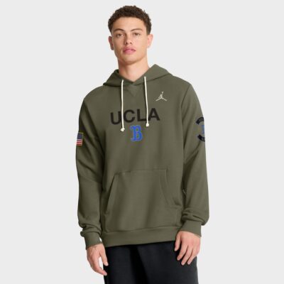 UCLA Bruins Jordan Brand 2025 Military Appreciation Dri-FIT Hoodie - Olive