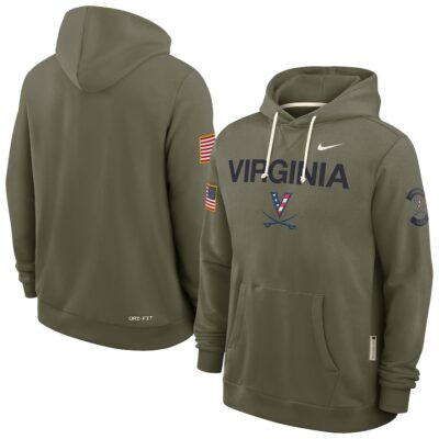 Virginia Cavaliers 2025 Military Appreciation Dri-FIT Hoodie - Olive