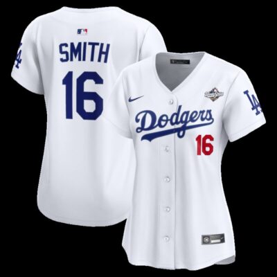 Will Smith Los Angeles Dodgers Women's 2025 World Series Home Limited Jersey - White