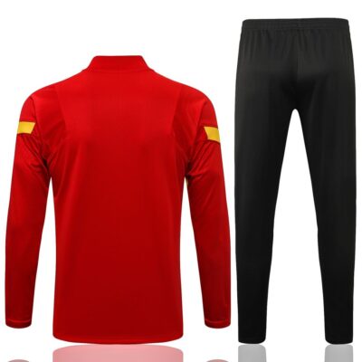 Alternative view of 2021-2022 AS Roma Training Suit Red