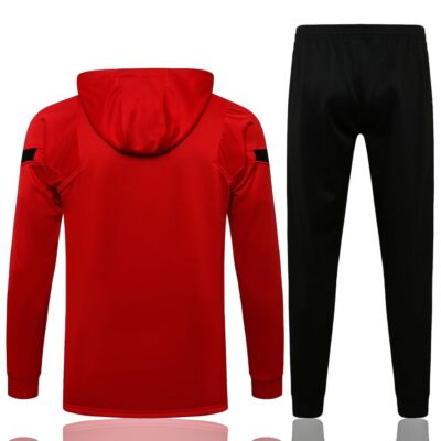 Alternative view of 2021-2022 Atletico Madrid Hoodie Jacket + Pants Training Suit Red
