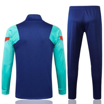 Alternative view of 2021-2022 Barcelona Jacket + Pants Training Suit Green