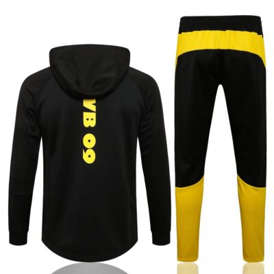Alternative view of 2021-2022 Dortmund Hoodie Jacket + Pants Training Suit Black