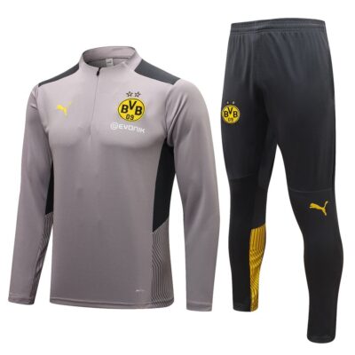 2021-2022 Dortmund Training Suit Light Grey