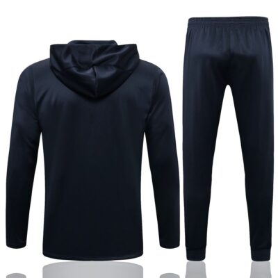 Alternative view of 2021-2022 France Hoodie Jacket + Pants Training Suit Blue