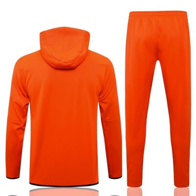 Alternative view of 2021-2022 Liverpool Hoodie Jacket + Pants Training Suit Orange