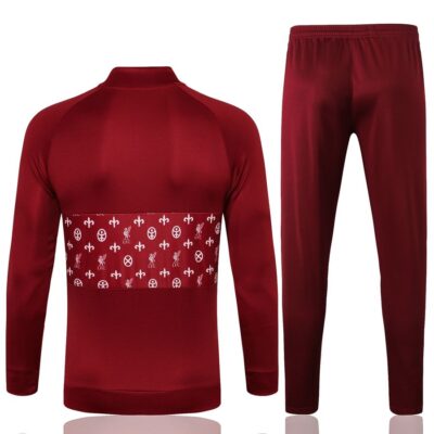 Alternative view of 2021-2022 Liverpool Jacket + Pants Training Suit Red