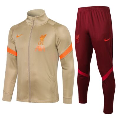 2021-2022 Liverpool Jacket + Pants Training Suit Yellow
