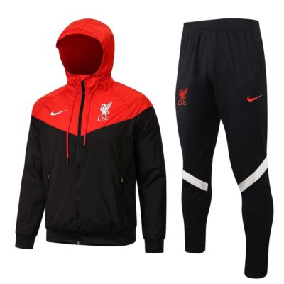2021-2022 Liverpool Windbreaker Tracksuit Black