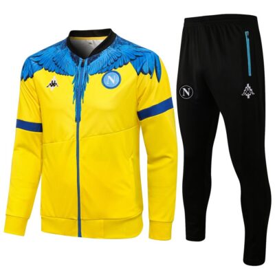 2021-2022 Napoli Jacket + Pants Training Suit Yellow