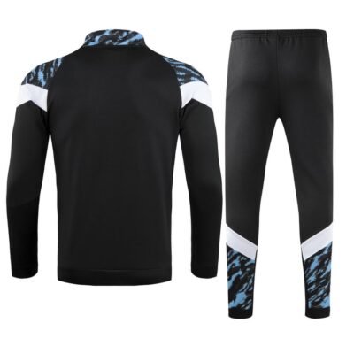 Alternative view of 2021-2022 Olympique Marseille Jacket + Pants Training Suit Black