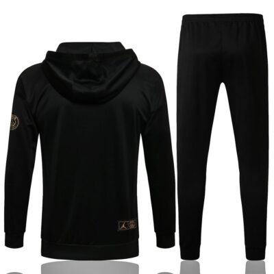 Alternative view of 2021-2022 PSG Hoodie Jacket + Pants Training Suit Black