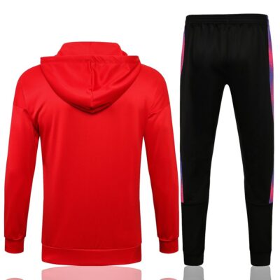 Alternative view of 2021-2022 PSG Hoodie Jacket + Pants Training Suit Red