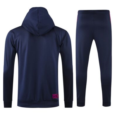 Alternative view of 2021-2022 PSG Hoodie Training Suit Blue