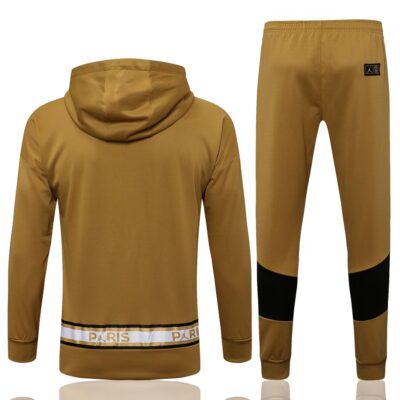 Alternative view of 2021-2022 PSG Hoodie Training Suit Golden