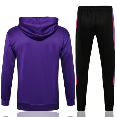 Alternative view of 2021-2022 PSG Hoodie Training Suit Purple