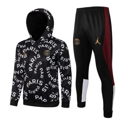 2021-2022 PSG Hoodie Training Suit White Ads