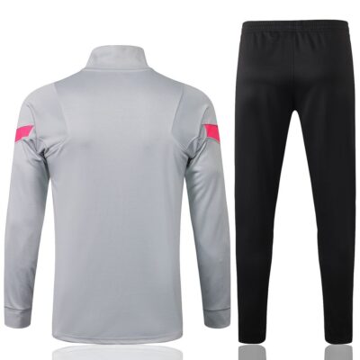 Alternative view of 2021-2022 PSG Jacket + Pants Training Suit Light Grey
