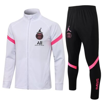 2021-2022 PSG Jacket + Pants Training Suit White