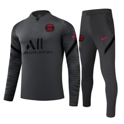 2021-2022 PSG Training Suit Dark Gray