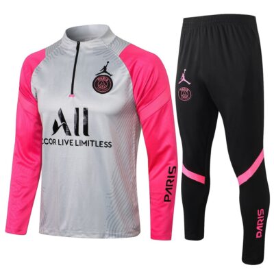 2021-2022 PSG Training Suit Light Grey