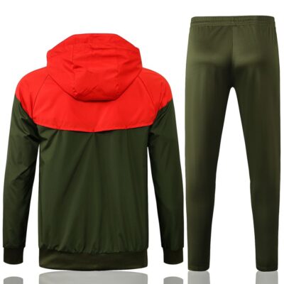 Alternative view of 2021-2022 Portugal Windbreaker Tracksuit Army Green